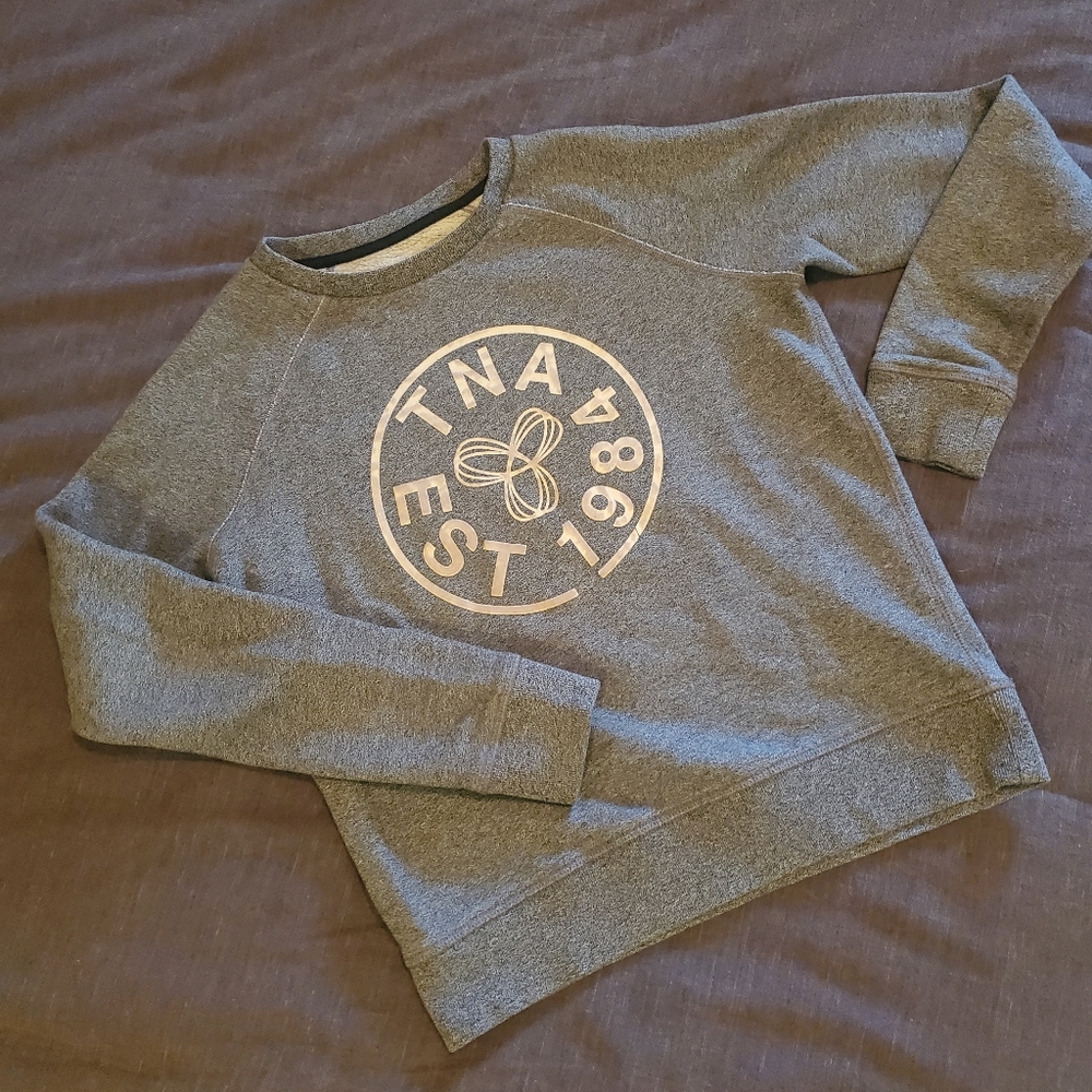 Aritzia TNA Raglan Sleeve Cotton Sweatshirt, Size XS